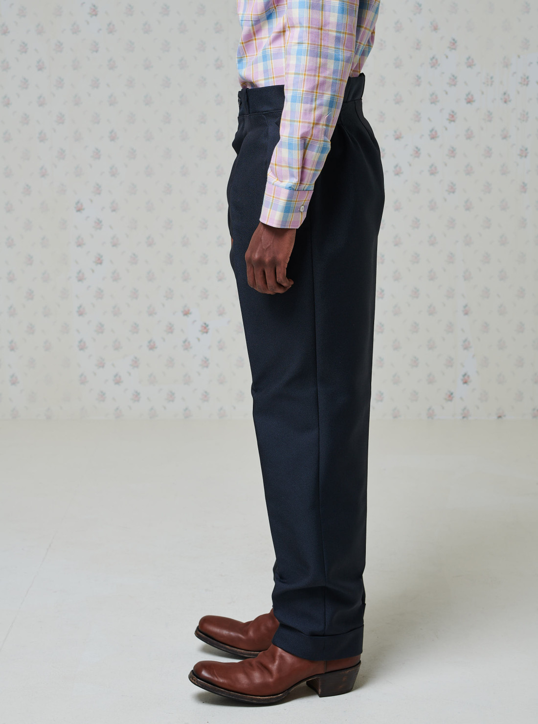Wool blend pants