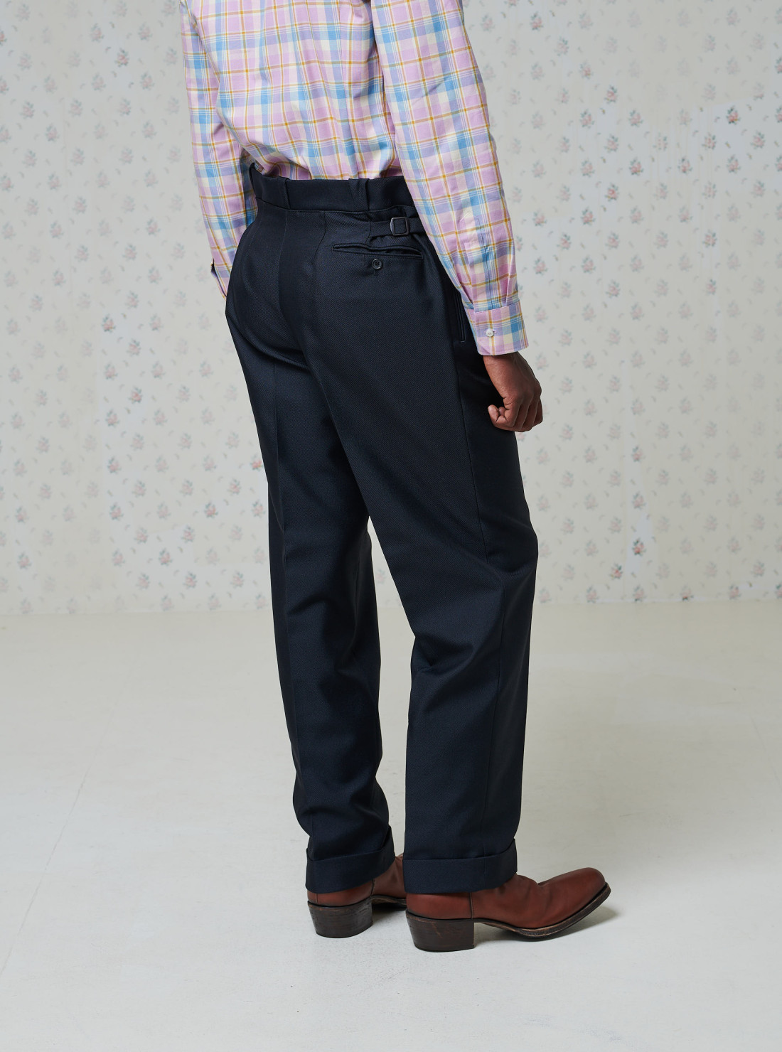 Wool blend pants