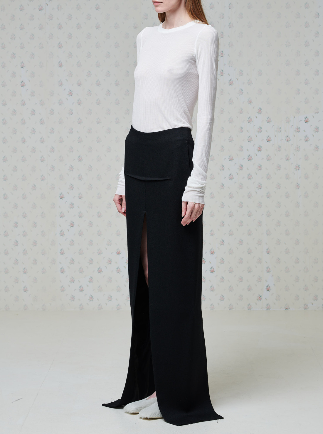 Runway Sliced Maxi Skirt