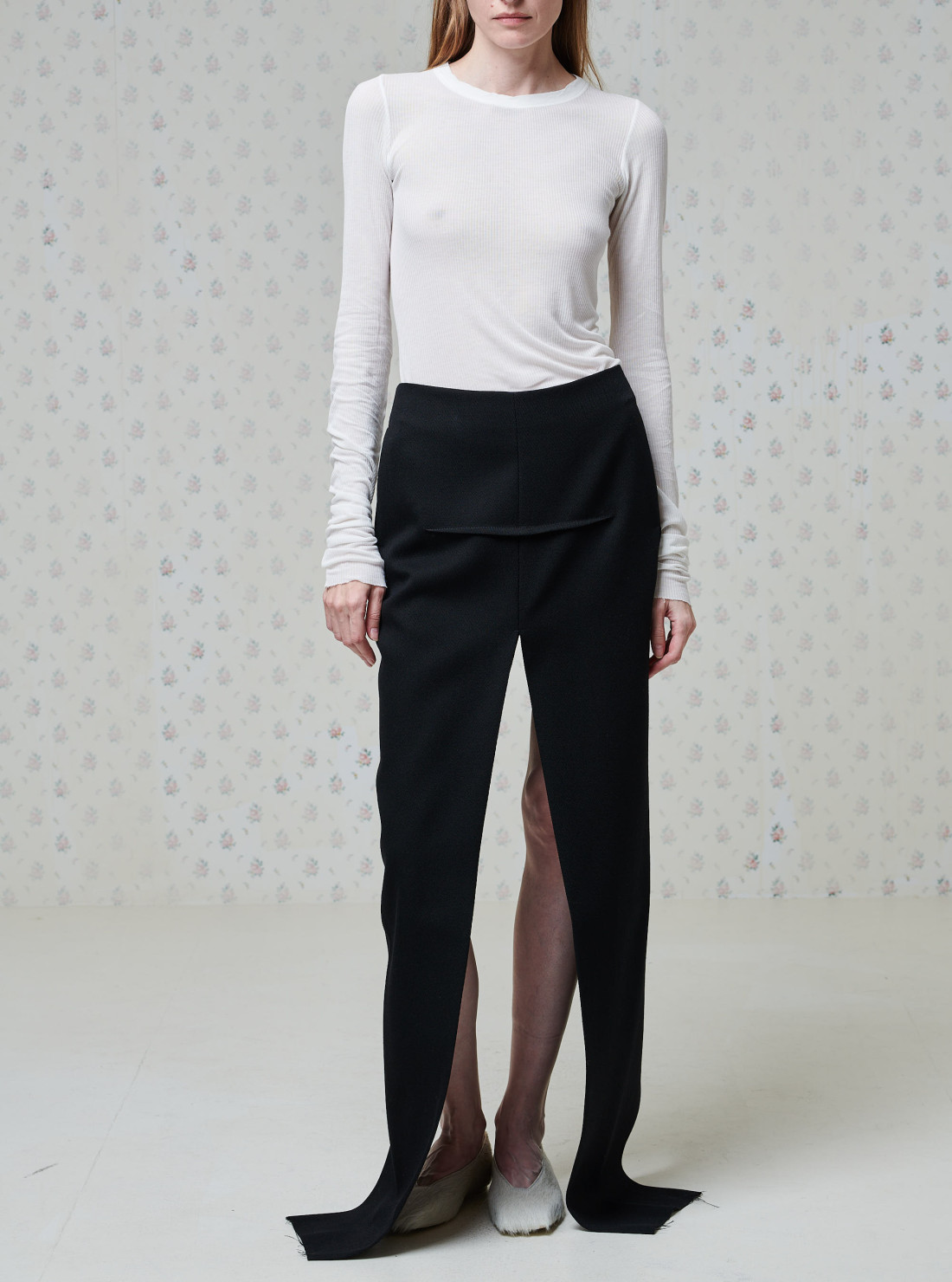 Runway Sliced Maxi Skirt