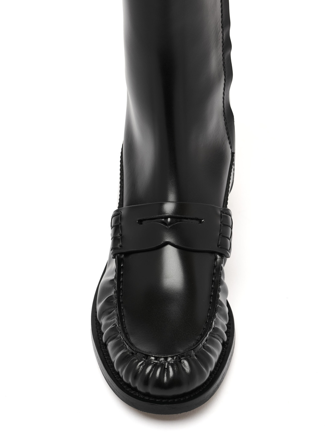 Loafer Leather Boots