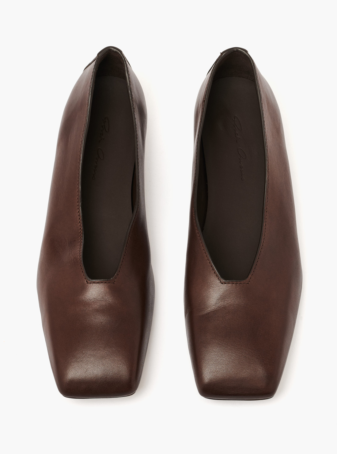 Ballerines en cuir