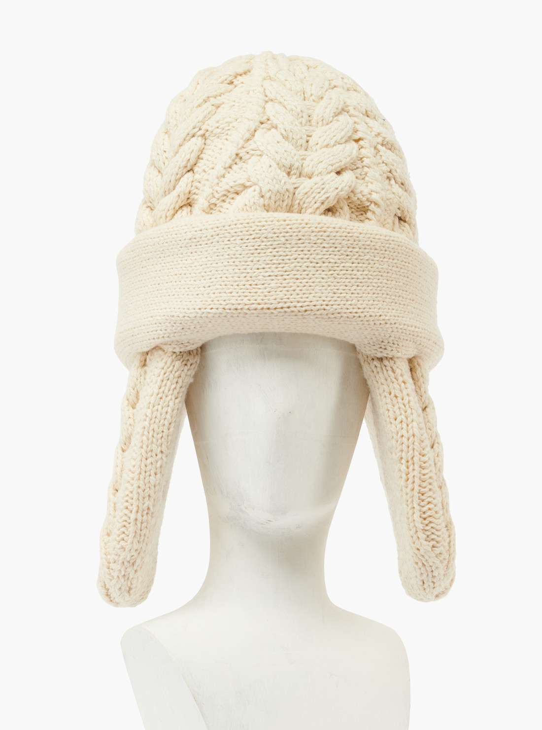 Padded Ear Muff Cable Hat