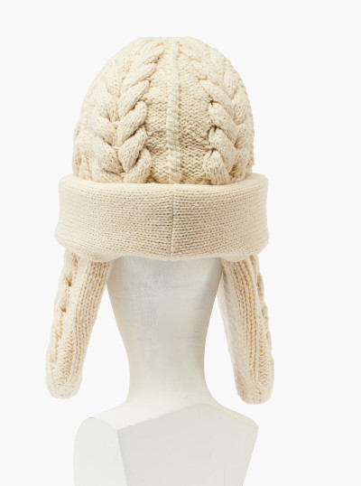 Padded Ear Muff Cable Hat 2