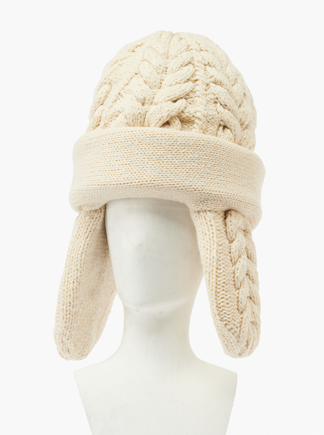 Padded Ear Muff Cable Hat