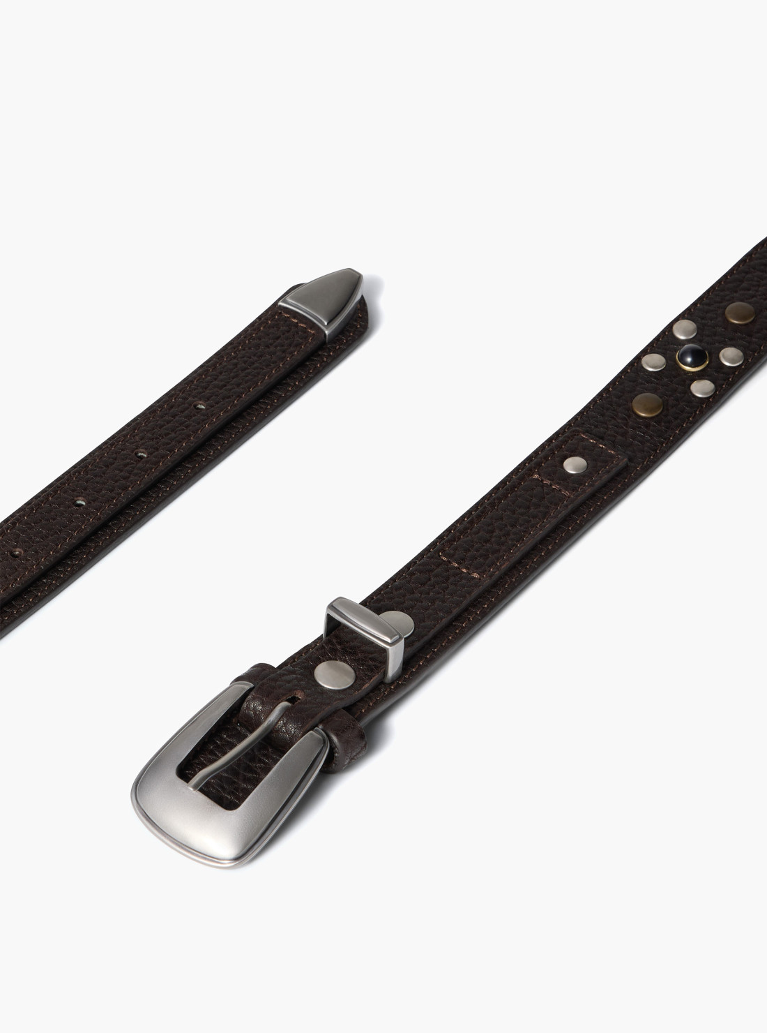 30mm riveted western belt