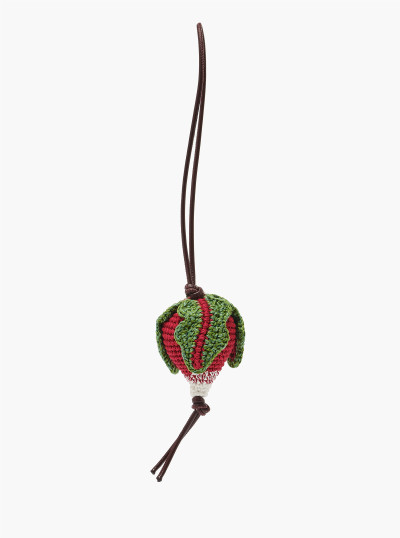 Hand-crocheted radish charm
