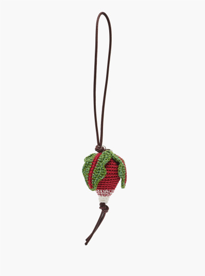 Hand-crocheted radish charm 2