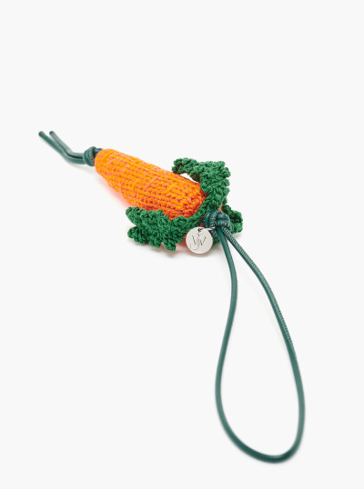 Hand-crocheted carrot charm 2