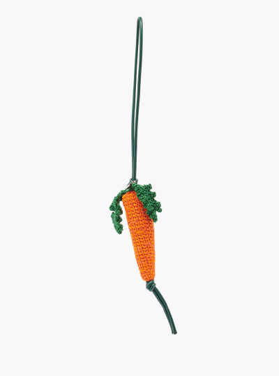 Hand-crocheted carrot charm 2