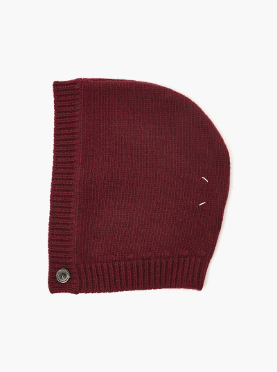 Wool knit hood 2