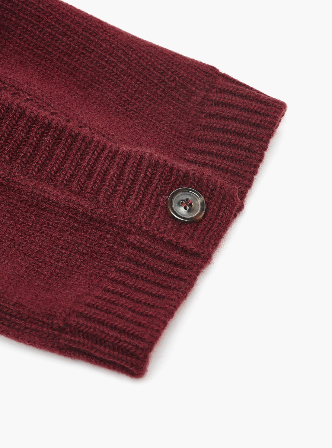 Wool knit hood