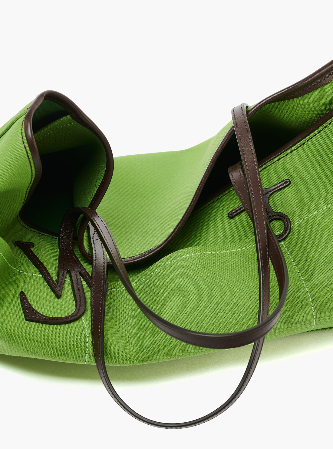 Stretch anchor canvas & leather tote...