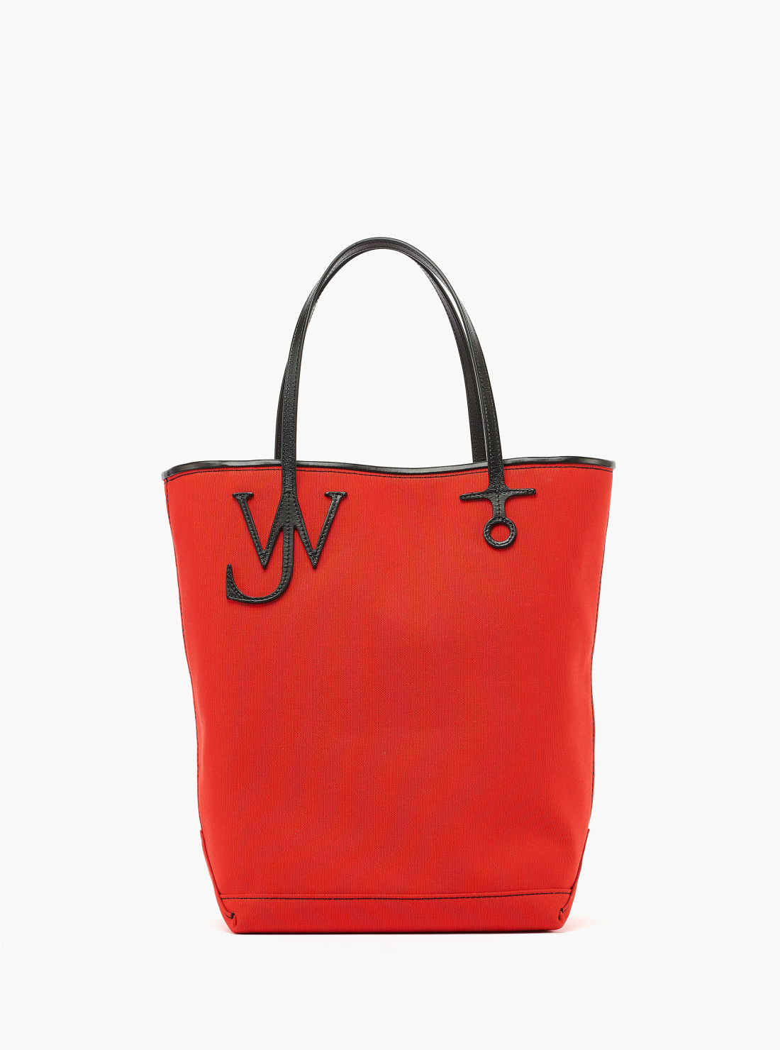 Grand sac cabas rouge en toile et...