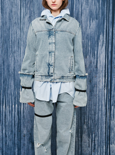 Veste en jean aux manches... 2