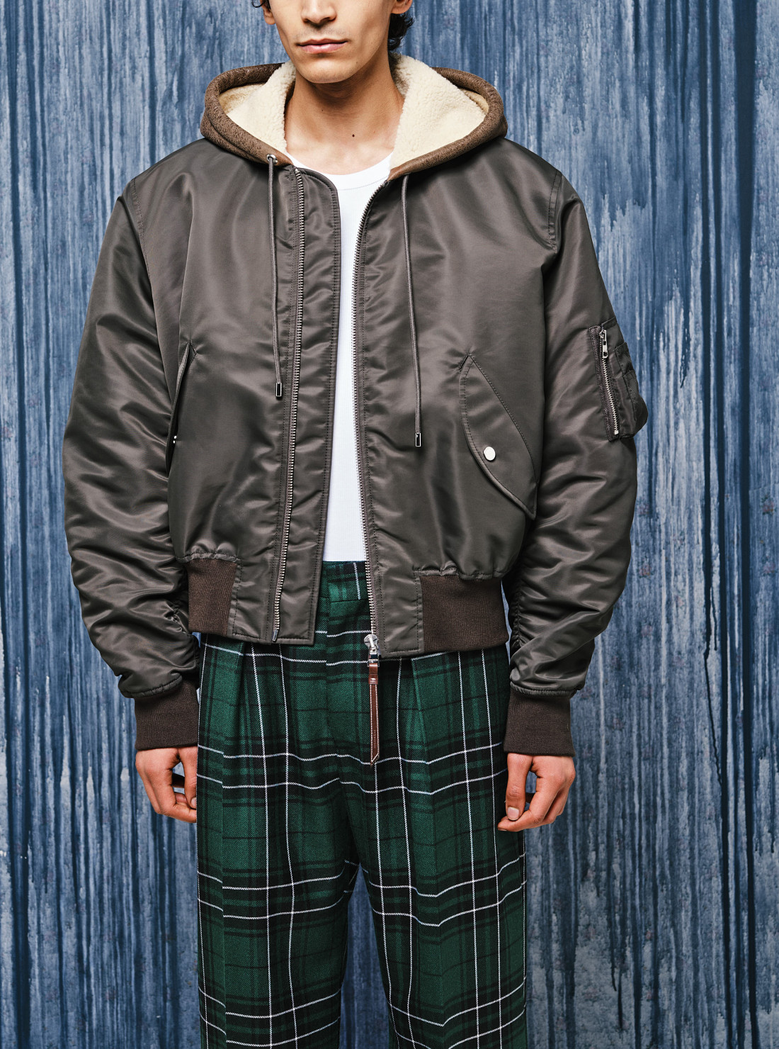 Hooded Bomber Jacket