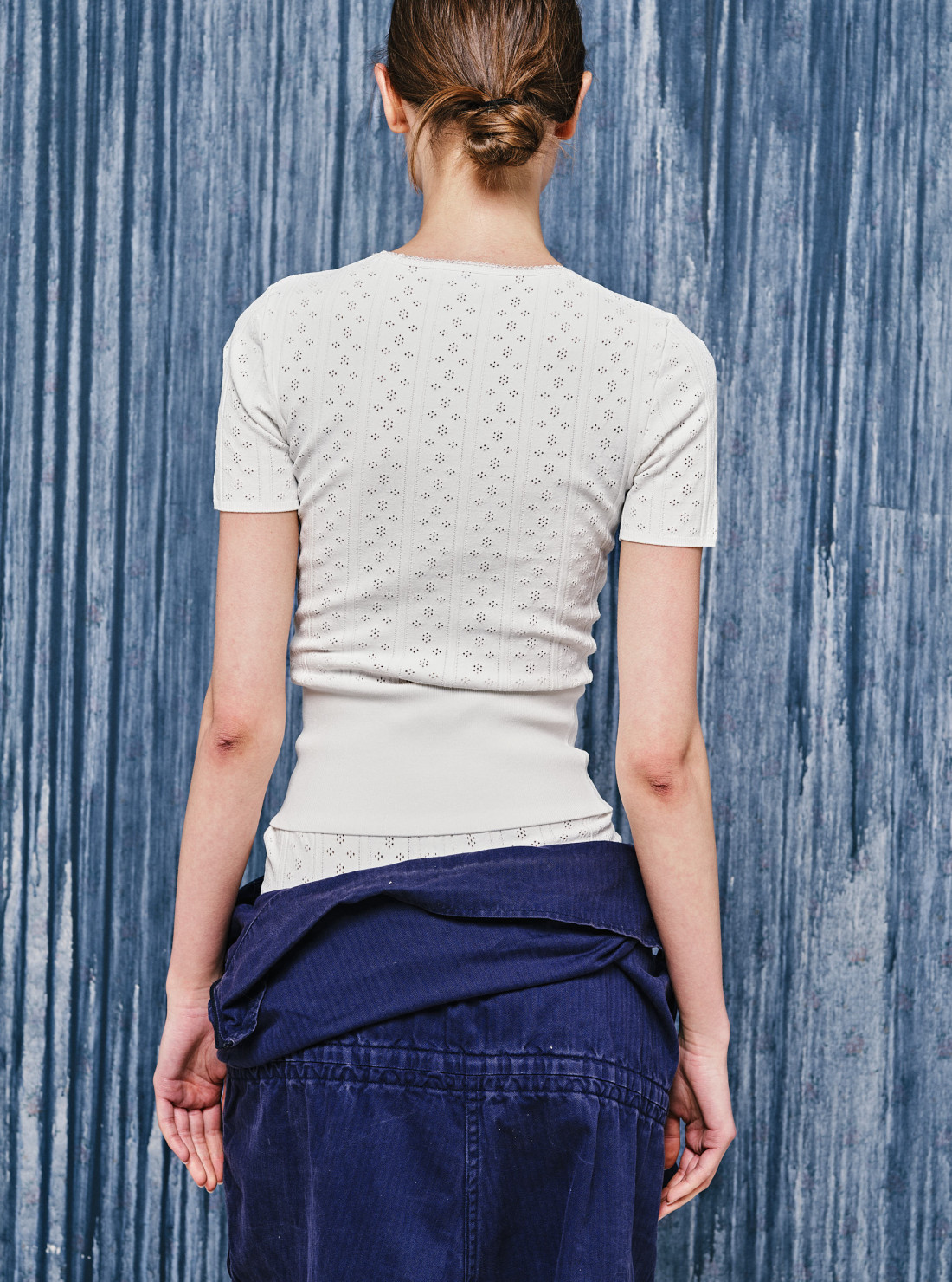 t-shirt Pointelle