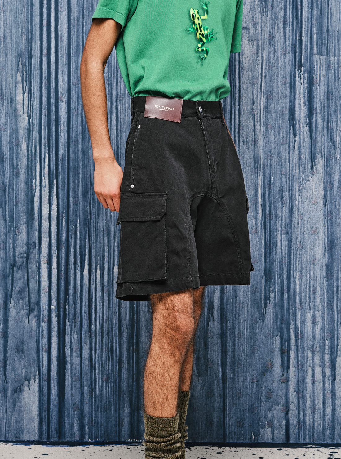 Short twisted avec patch