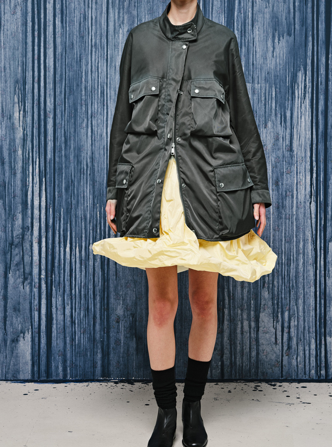 Veste imperméable en Re-Nylon lavé