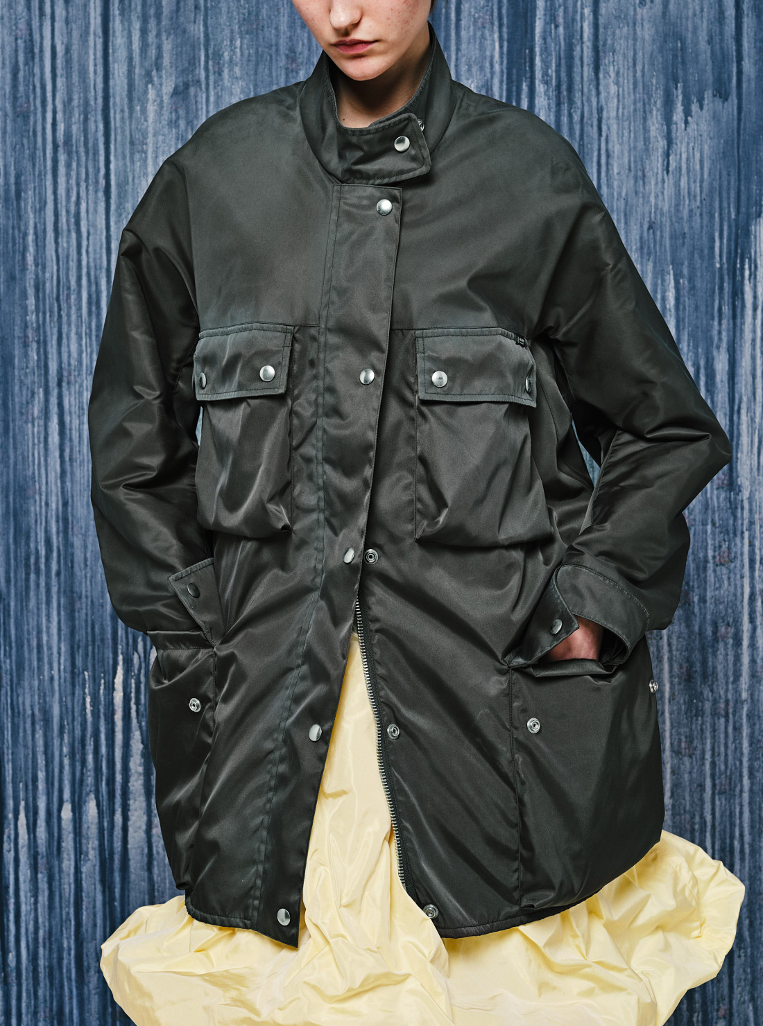 Veste imperméable en Re-Nylon lavé