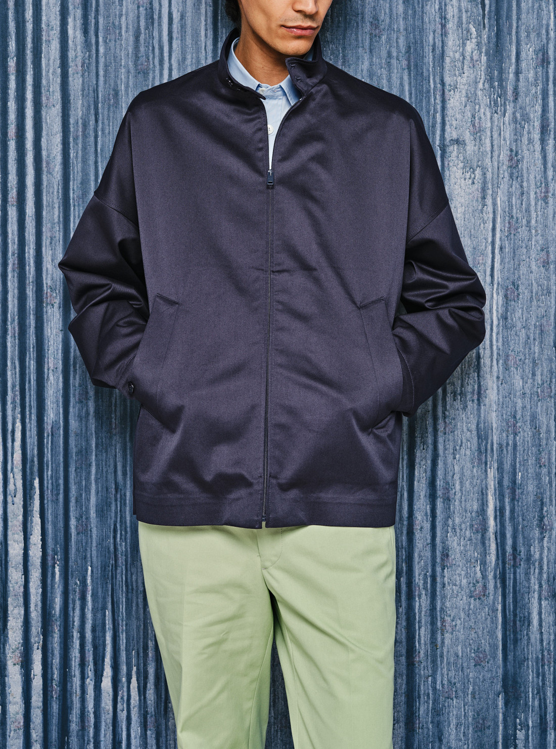 Cotton blouson jacket