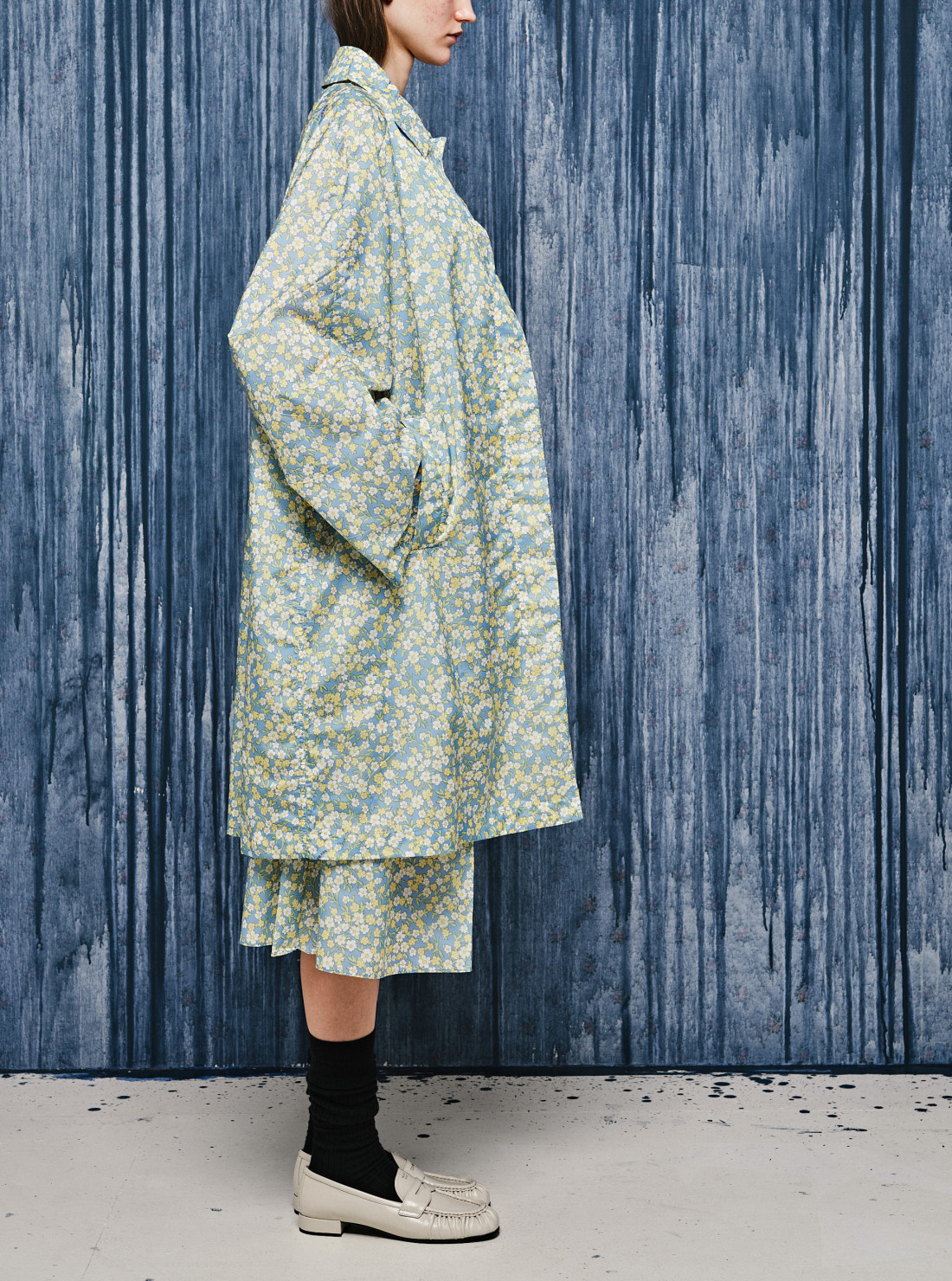 Imperméable imprimé en Re-Nylon