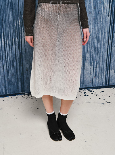 Sheer knit midi skirt 2