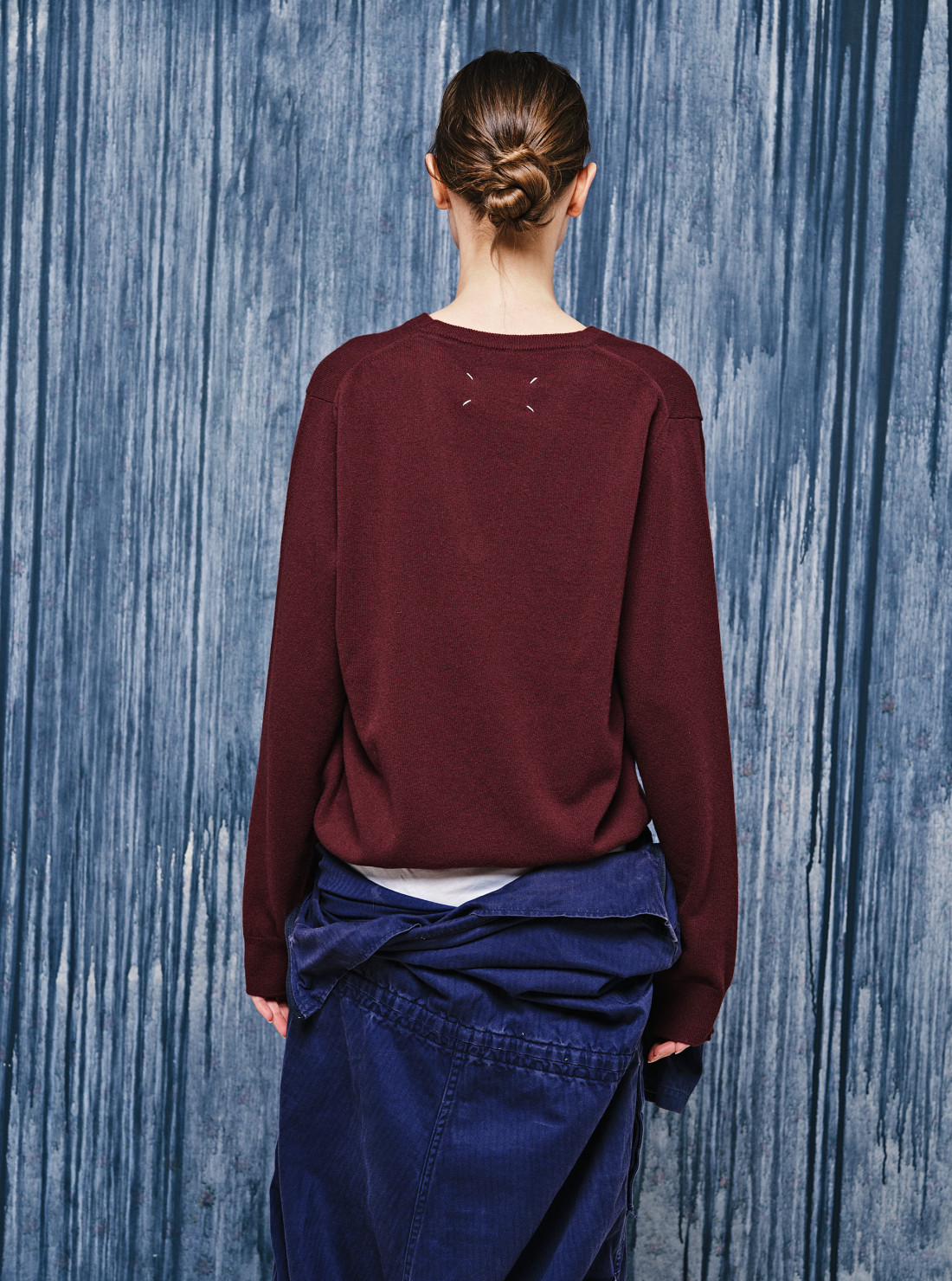 Pull col en V en laine vierge