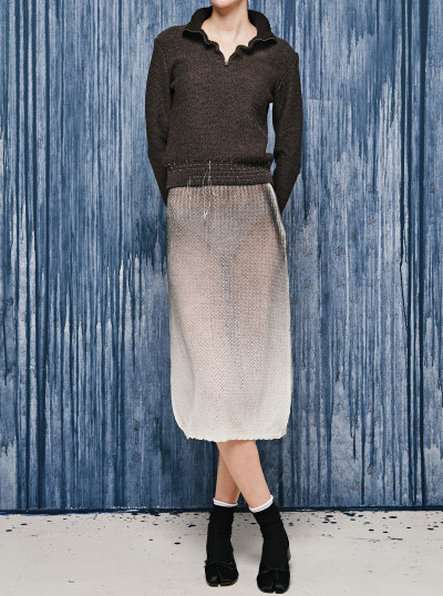 Pull à col zippé en laine 2