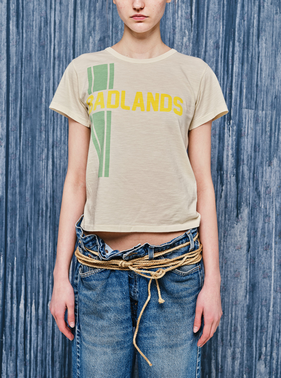 T-shirt 'Badlands' blanc cassé