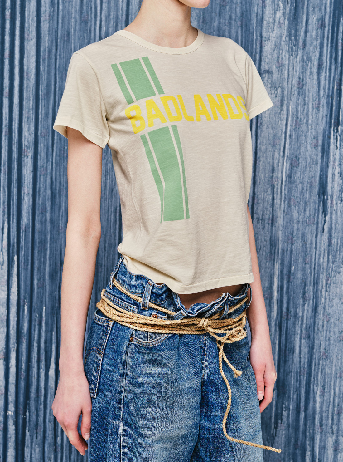 T-shirt 'Badlands' blanc cassé