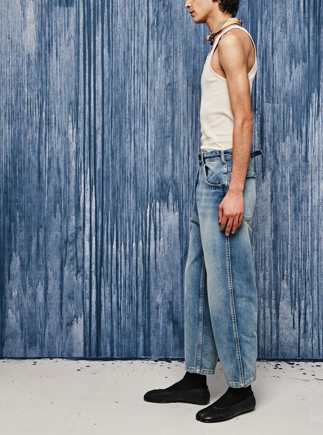 Straight-leg cropped jeans