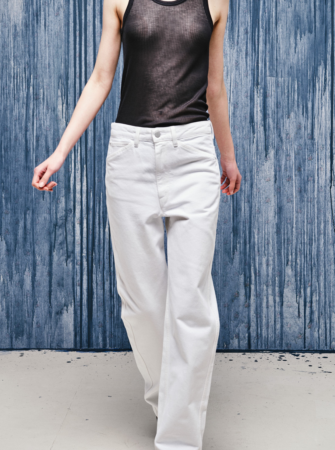 Five Pockets Twisted Pants