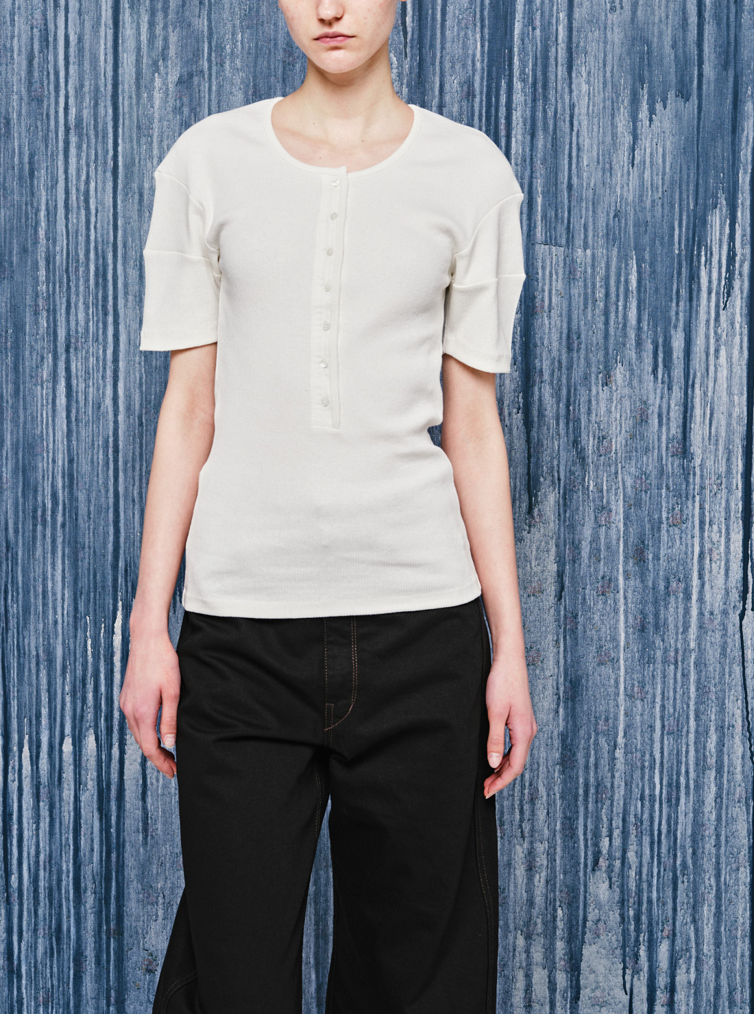 Henley ajusté en jersey