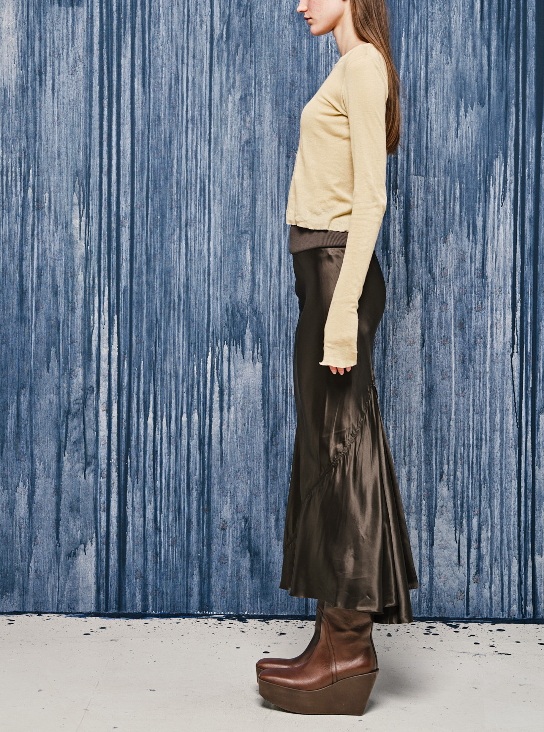 CROPPED RIB LS T