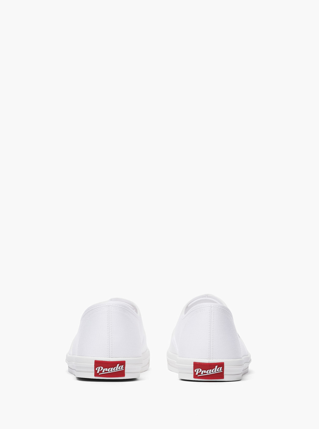 Drill fabric laced sneakers