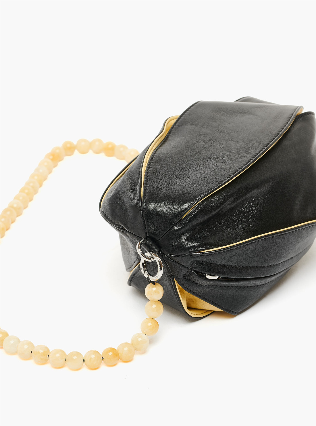 Sac ballon à soufflets en cuir