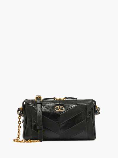Mini sac Panthea en cuir noir