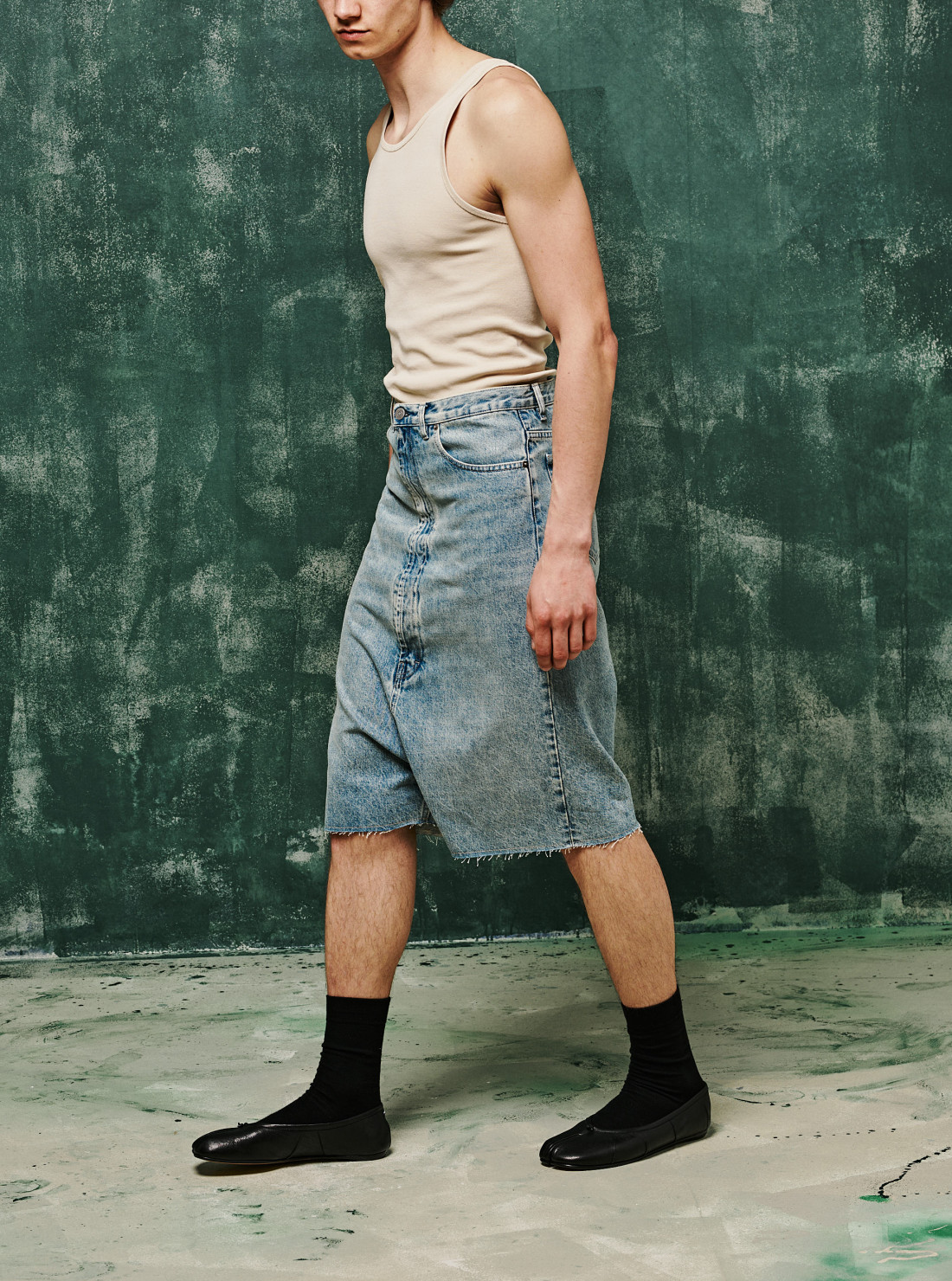 Bermuda en denim