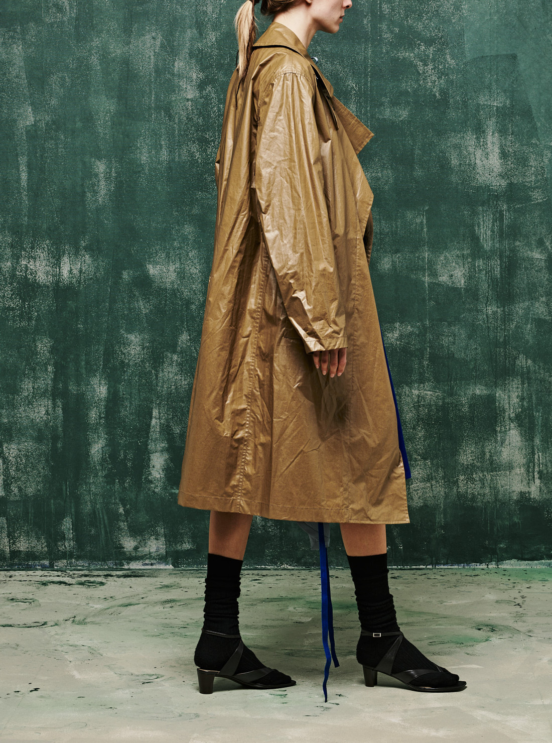 Manteau en toile de coton enduite...