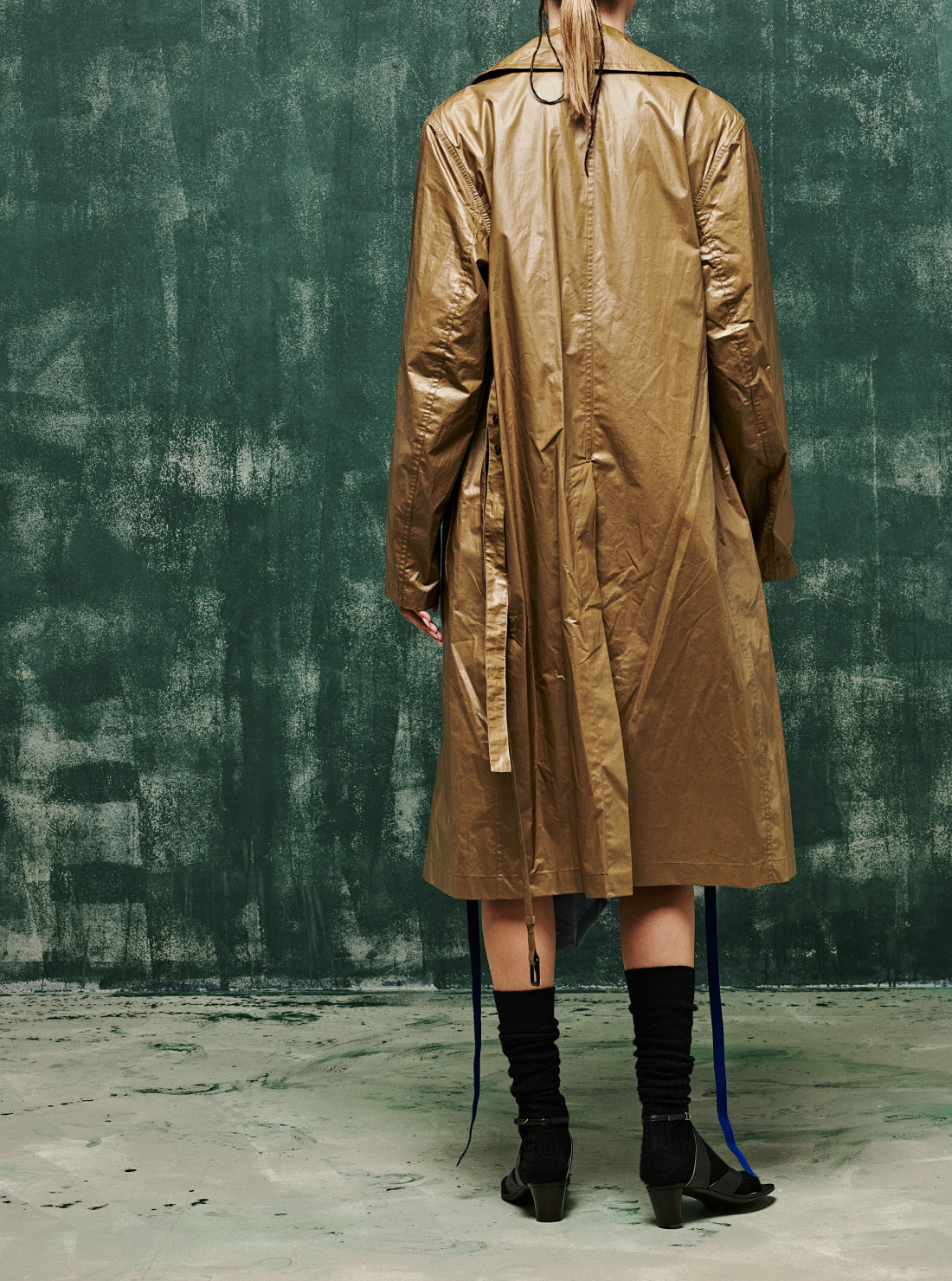 Manteau en toile de coton enduite...