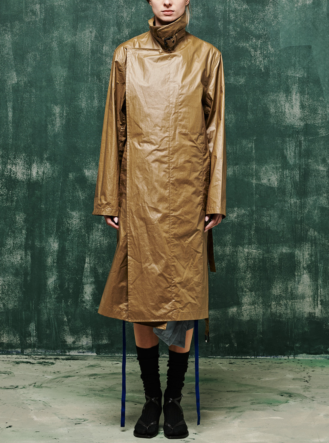 Manteau en toile de coton enduite...
