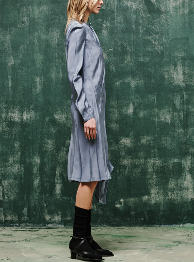 Robe en biais plissée 2