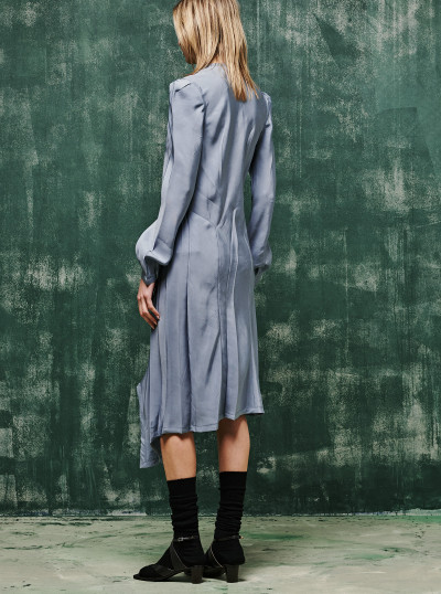 Robe en biais plissée 2