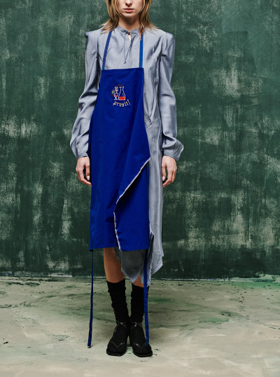 Robe en biais plissée 2