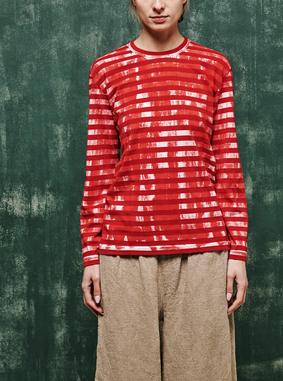 Overdyed longsleeves top