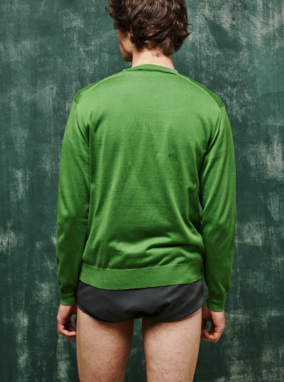 Pull à col V en coton 2