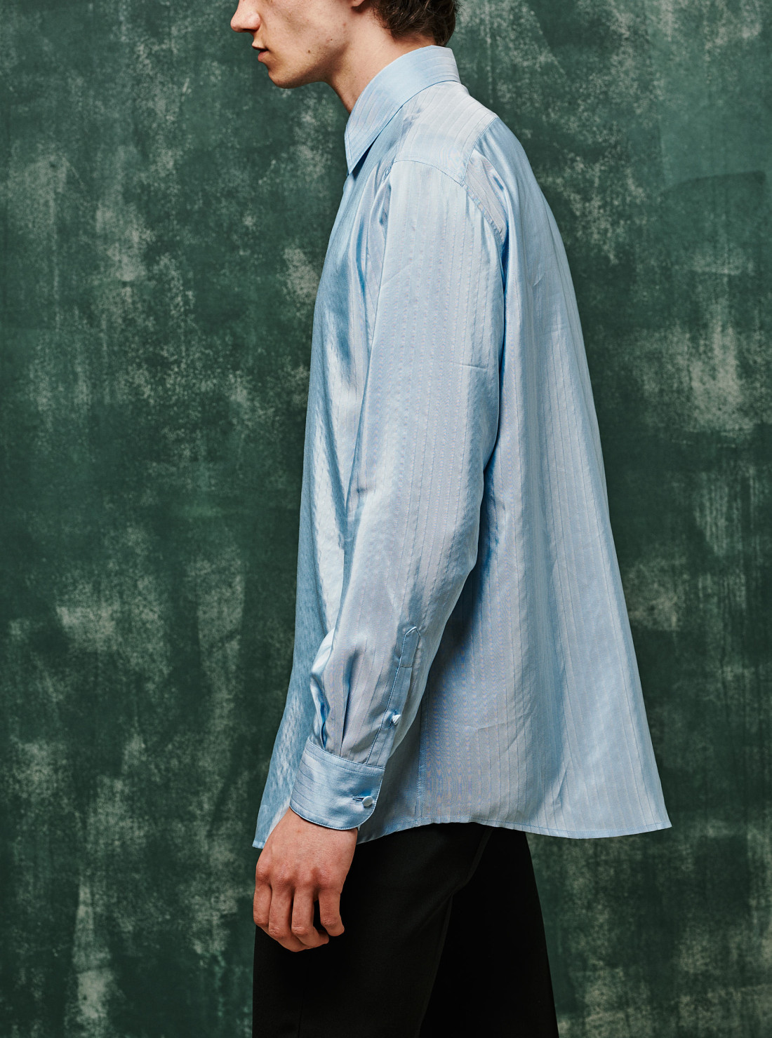 Chemise En Soie Rayée