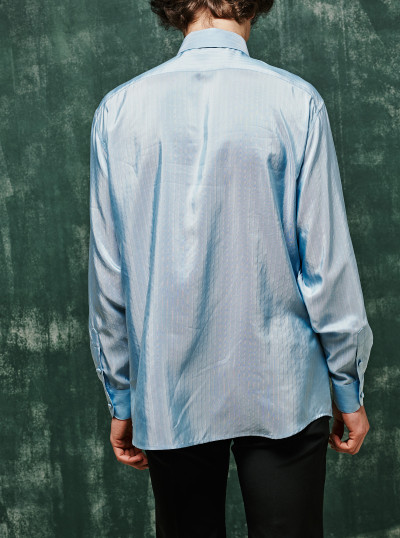 Chemise En Soie Rayée 2