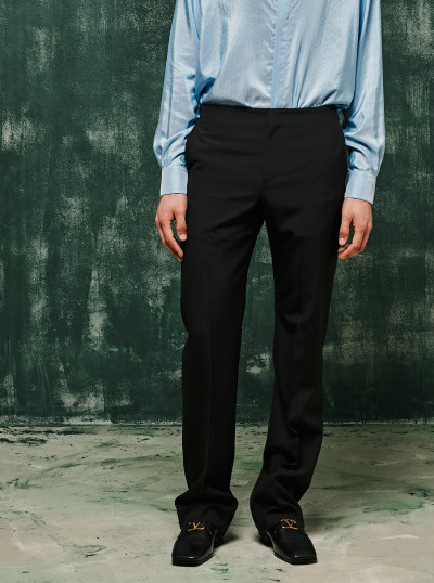 Pantalon En Laine Avec...